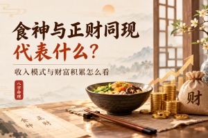 食神与正财同现代表什么？收入模式与财富积累怎么看