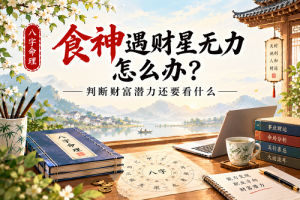 食神遇财星无力怎么办？判断财富潜力还要看什么