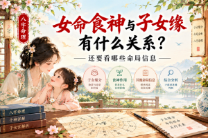女命食神与子女缘有什么关系？还要看哪些命局信息