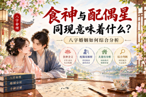 食神与配偶星同现意味着什么？八字婚姻如何综合分析