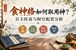 食神格如何取用神？日主旺衰与财官配置分析