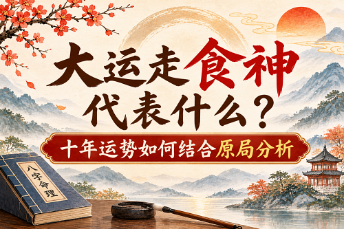 大运走食神代表什么?十年运势如何结合原局分析 大运走食神代表什么?十年运势如何结合原局分析