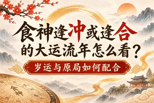 食神逢冲或逢合的大运流年怎么看?岁运与原局如何配合 食神逢冲或逢合的大运流年怎么看?岁运与原局如何配合