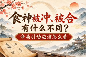 食神被冲、被合有什么不同？命局引动应该怎么看